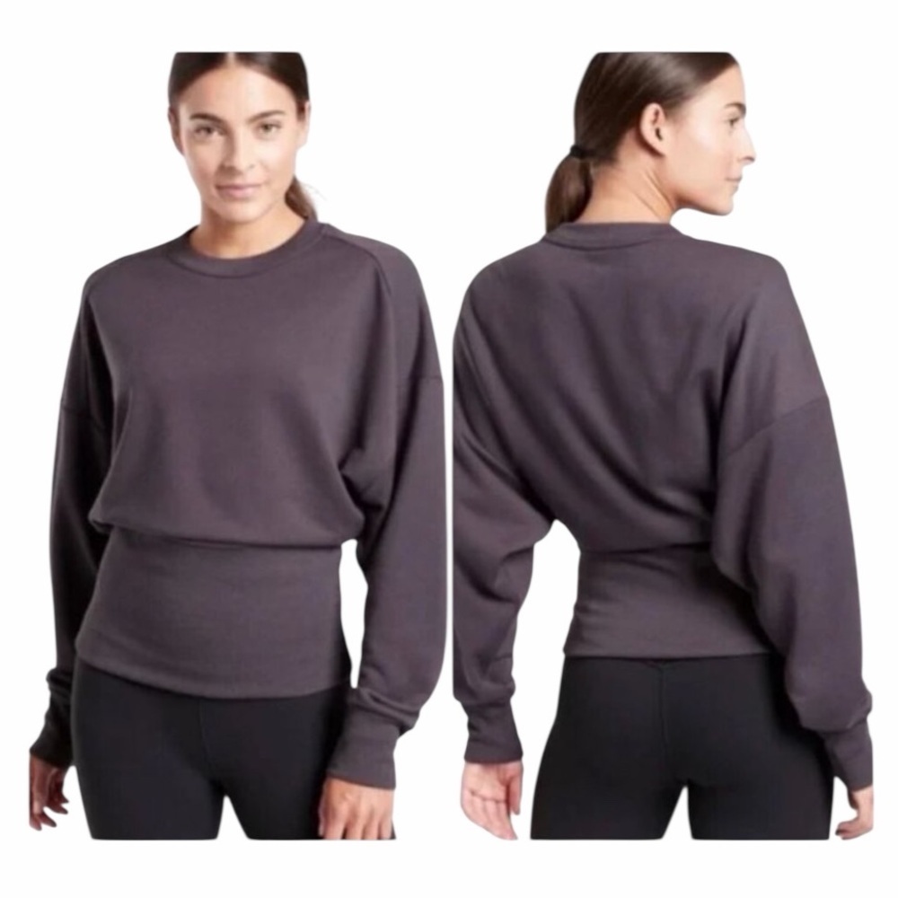 ATHLETA Potrero Sweatshirt in Shale Size Large